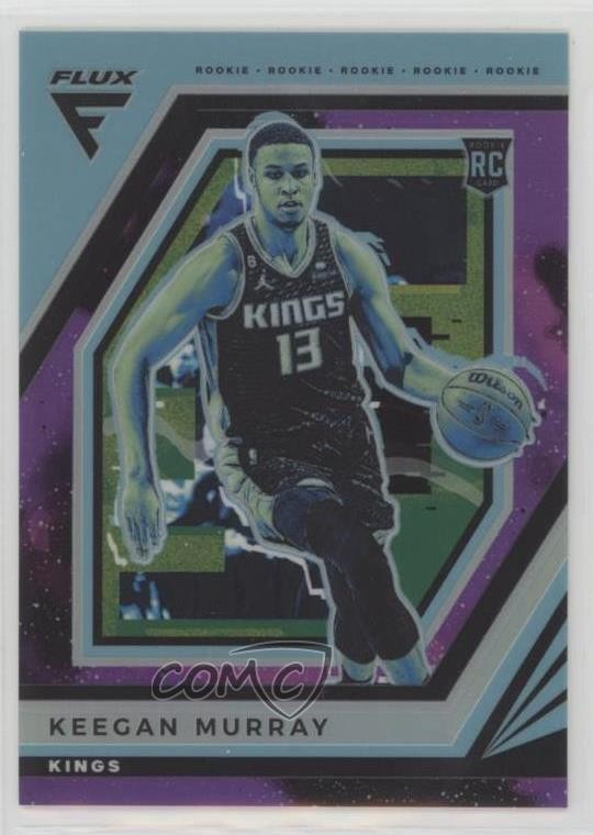 2022 Panini Flux Rookies Supernova Prizm 24/75 Keegan Murray #228 Rookie RC rf2