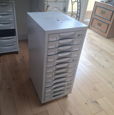 Pierre Henry Metal 12-Drawer Multidrawer Filing Cabinet Document Organiser Unit