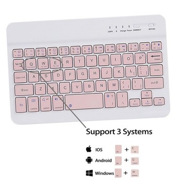 Ultraflache wiederaufladbare Bluetooth Tastatur