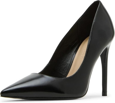 #ad #ad Steve Madden Women#x27;s Noir Pump Black Leather US 8.5 $59.97