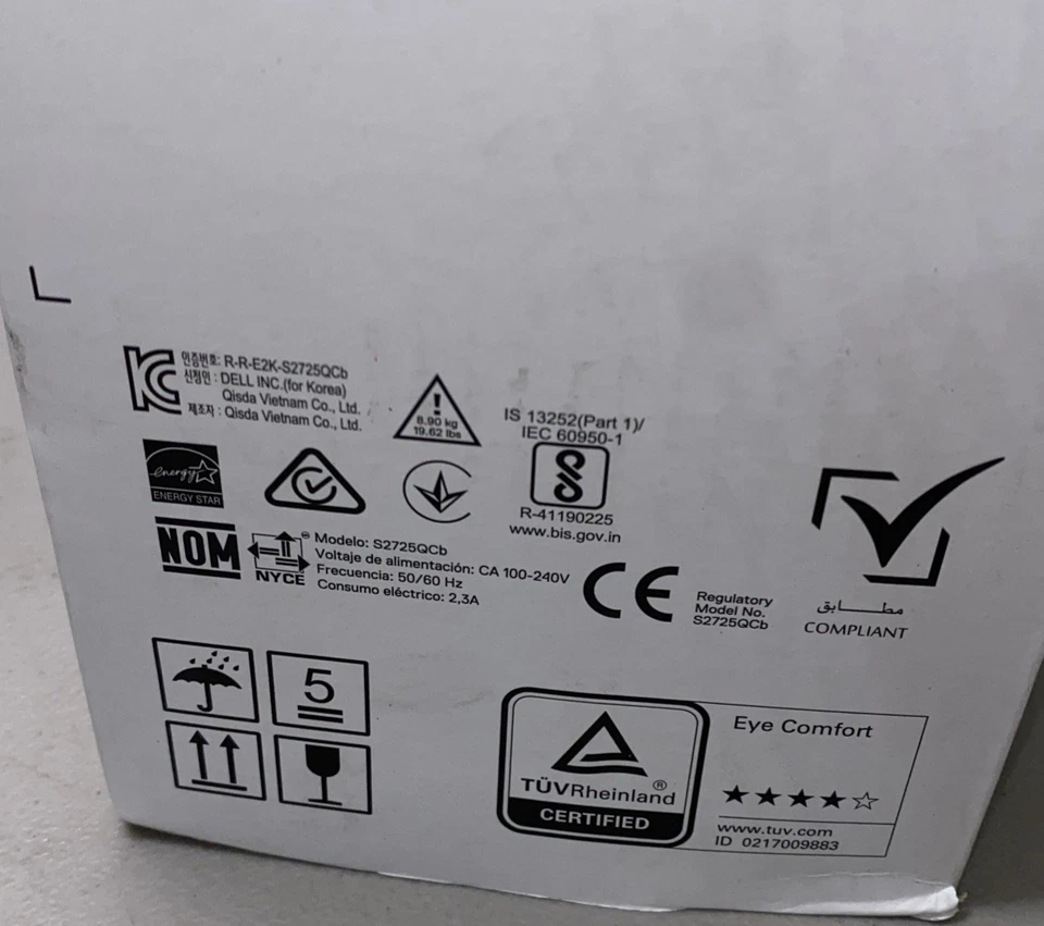 Dell S2725QC 27" IPS LED 4K UHD 120Hz FreeSync Monitor (USB-C, HDMI) - Silver - Image 4 of 4