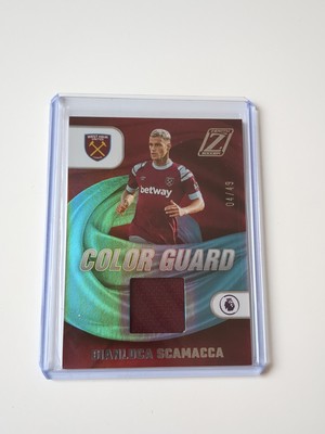 Panini Chronicles Soccer 2022 Gianluca Scamacca West Ham Zenith Patch /49