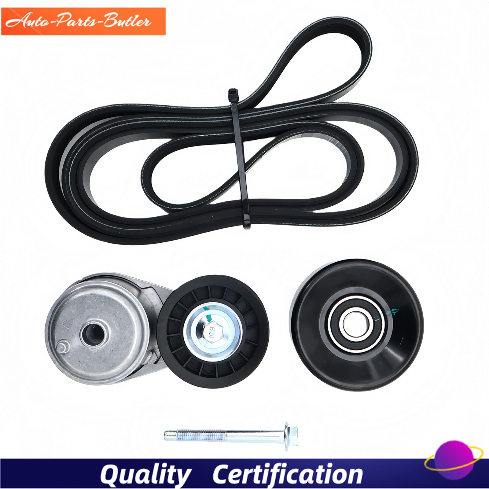 Drive Belt Tensioner Pulleys Kit For 96-05 Chevy Astro GMC Safari 4.3L V6 38103 thumbnail 21