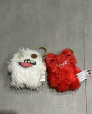 Fuggler Plush Clip-On Keyring Oogah Boogah  Munch Munch Red Swirl