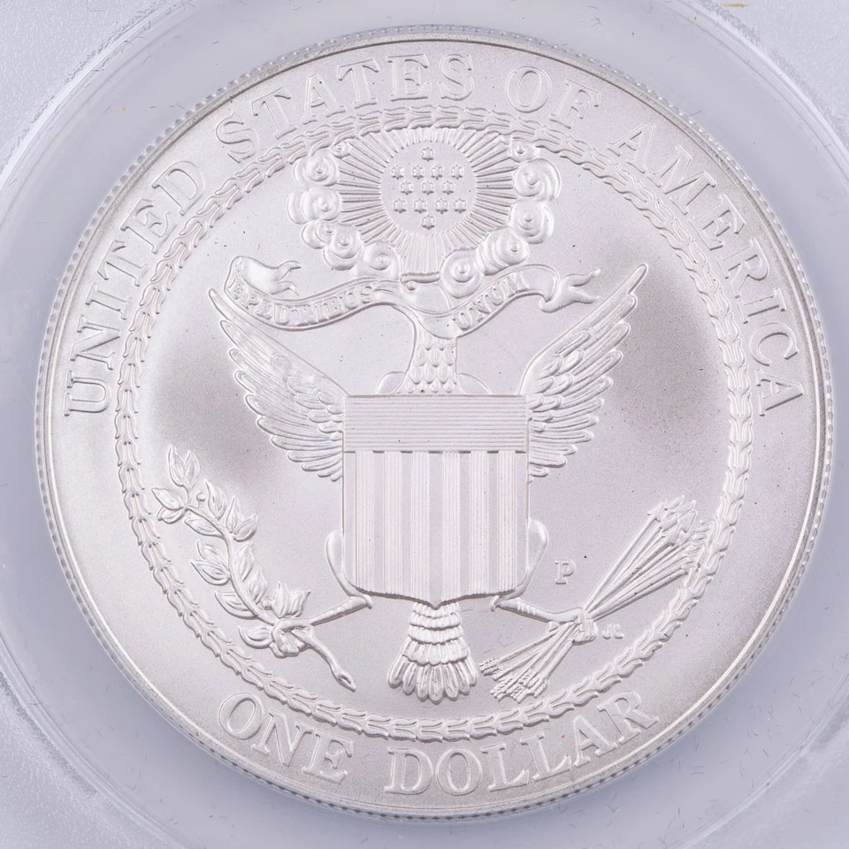 2008-P Bald Eagle Commemorative Silver Dollar ANACS MS70 First Day of Issue $1 - Image 4 of 4