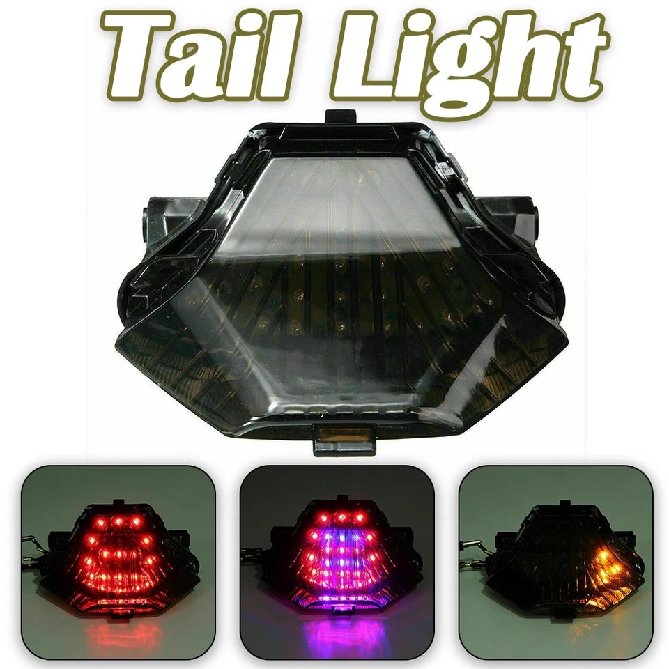 Luz trasera LED ABS plástico accesorios integrados aptos para Yamaha YZF R3 R25 Foto 3 de 4
