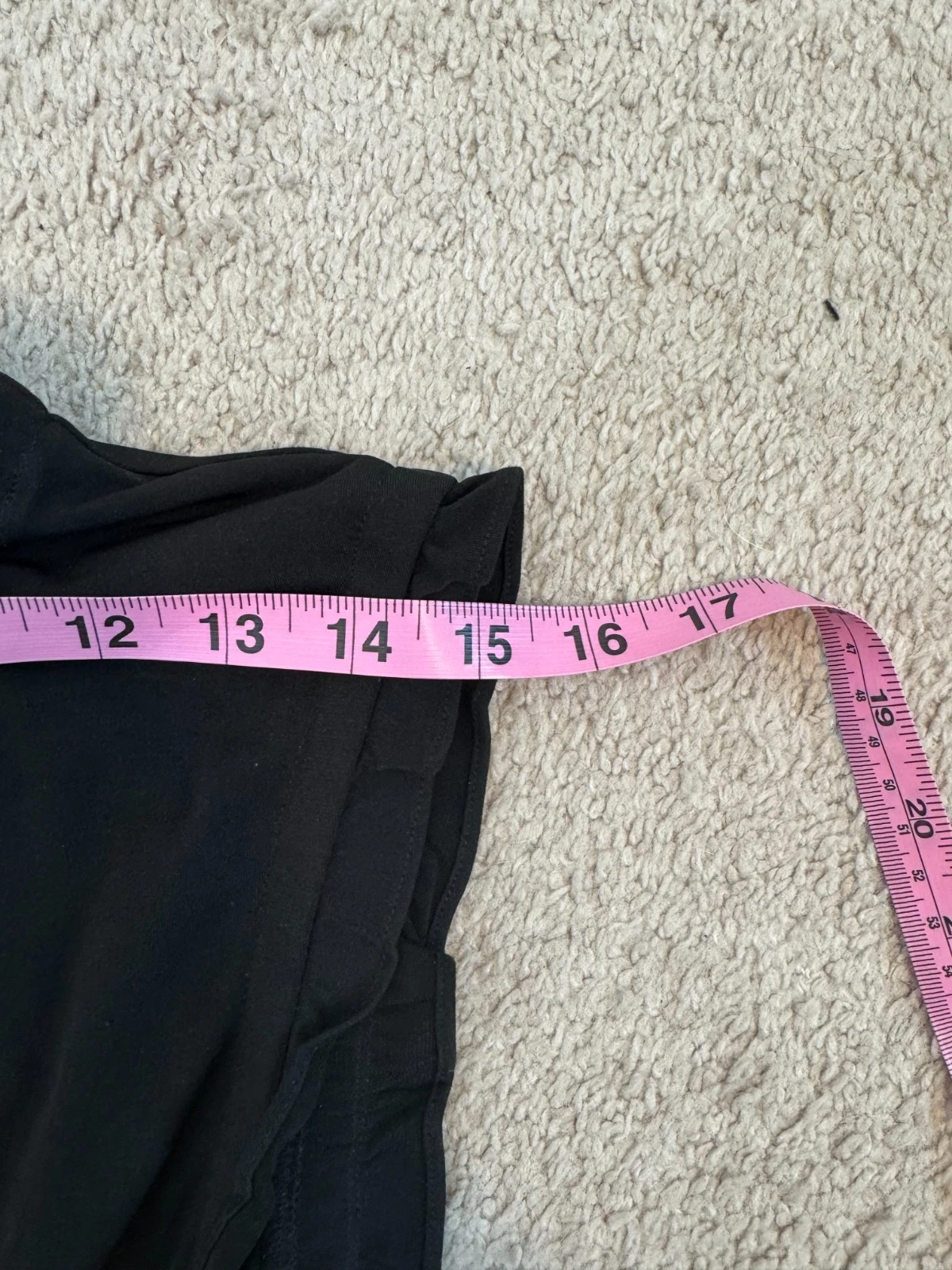 Abito Michael Kors maglia opaca smocked donna S nero orlo con volant senza maniche