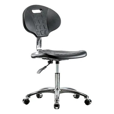 Erie Poly Clean Room Chair, No Arms, 16-1/2'' To 21-3/4'' Height, Black,