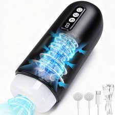 Male Automatic Handsfree Masturbater Cup Stroker Pocket-Pussy Toy Men Lubricants
