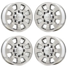 18 Gmc Sierra 2500 3500 Bright Chrome Wheels Rims Oem Set 5501