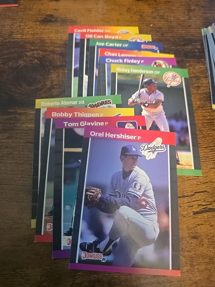  LOTE DE TARJETAS - 1989 Donruss Baseball - MVP - HOFers Foto 2 de 4