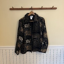 VINTAGE Coldwater Creek Funky Patterned Jacket