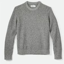 WELLEN HUCKBERRY Sweater Men’s Large Recycled Cotton Headlands Gray