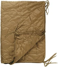 Mil-Tec Coyote-Brown Poncho Liner/Comforter 83 Inches Polyester With Stuff Sack