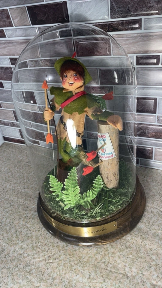 Muñeca Annalee Mobilitee Sociedad Héroe Popular Robin Hood 1984-II #801 Firmada Usada en Excelente Condición Foto 2 de 4