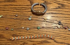 3 Pieces Vintage Signed JOAN RIVERS Jewelry Bracelet Watch Necklace