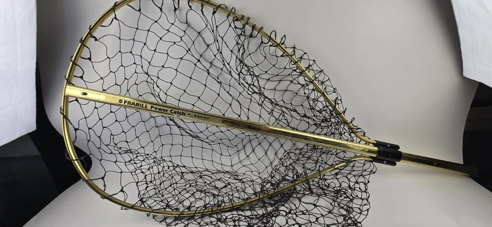 Red de aterrizaje frágil Power Catch grado profesional 32x24 83 pulgadas mango de aluminio Foto 2 de 4