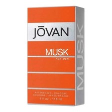 Jovan Musk Aftershave Cologne for Men Fluid 4 fl oz Regular Size