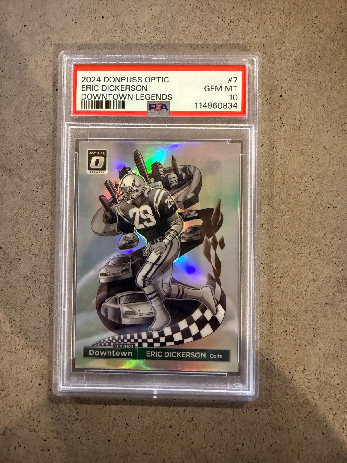 2024 Panini Donruss Optic - Downtown Legends Eric Dickerson #7 PSA 10