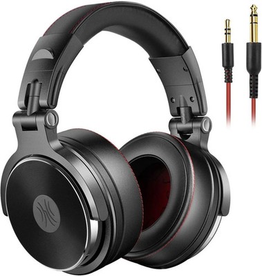 Oneodio Over Ear Kopfhörer Studio Pro 50 DJ kabelgebunden mit Mikrofon HiFi PC - Schwarz