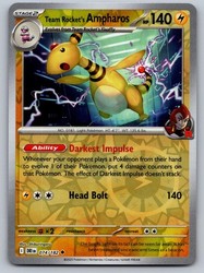 Team Rocket's Ampharos 074/182 Destined Rivals Reverse Holo