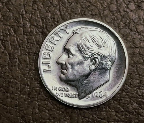 1964 ROOSEVELT DIME PROOF Coin EXCELLENT condition (see photos) #4
