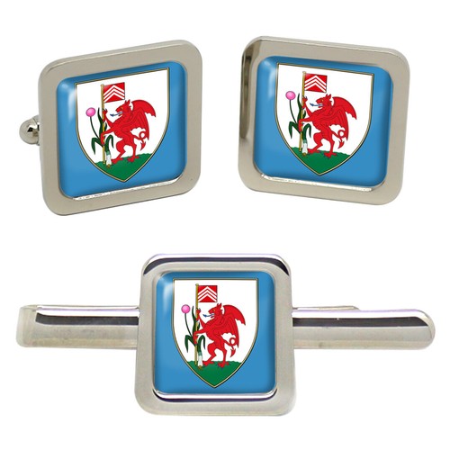 SM | Gemelli Quadrati Con Motivo Chiodato e Inserto per uomo