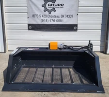 Wolverine 72 inch Skid Steer Screening Bucket Hydraulic Attachment
