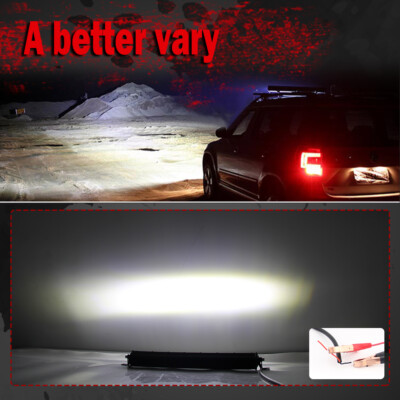 1PCS 12v Offroad Spot Flood Combo Work Light LED Light Bar Superbright 6000K for Car SUV 4x4 Boat ATV Barra LED Headlights - 34