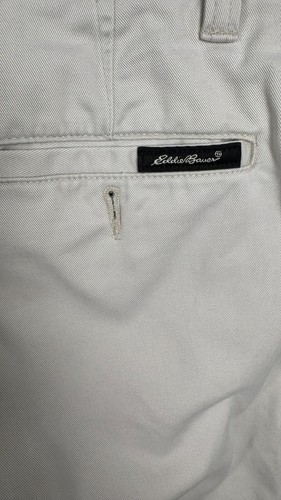 Eddie Bauer Khaki Chino Pants Mens 32 White Straight Leg Performance Relaxed Fit - Picture 3 of 8