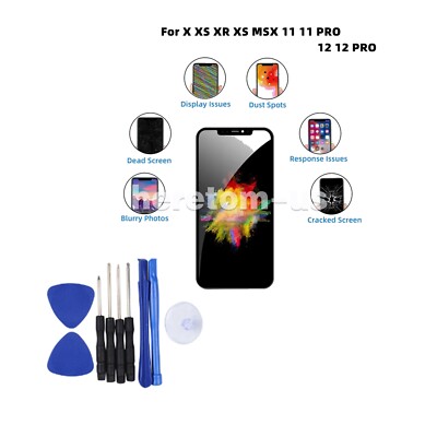 For iPhone XR X XS MAX 11 12 PRO Replacement LCD Display Screen Digitizer Tools