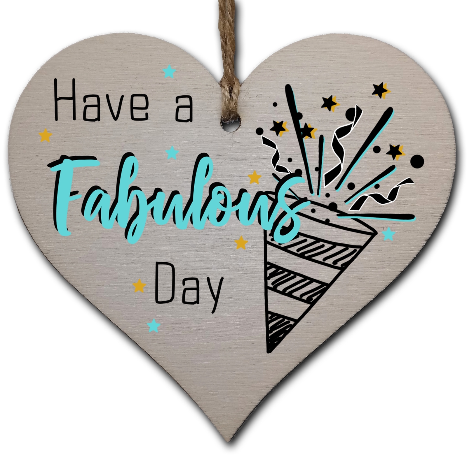 Handmade Wooden Hanging Heart Plaque Gift for Someone Special Happy Birthday Kee