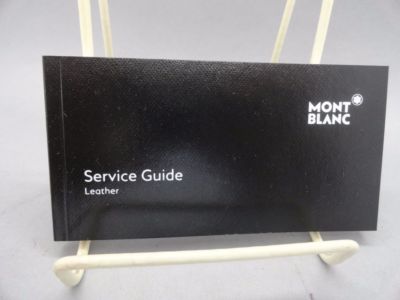 Mont blanc Montblanc leather bag pen watch service guide warranty book booklet