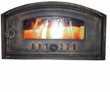 Cast Iron Fire Door Clay Bread Oven Pizza Stove Quality Old Cooper (E) 48 x 27