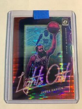 2020-21 Panini Donruss Optic Lights Out Red Pulsar Prizm James Harden #1
