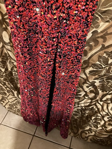 Long Orange Prom Dress Size Xs NWT - Picture 4 of 8