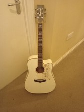 White Tanglewood Guitar
