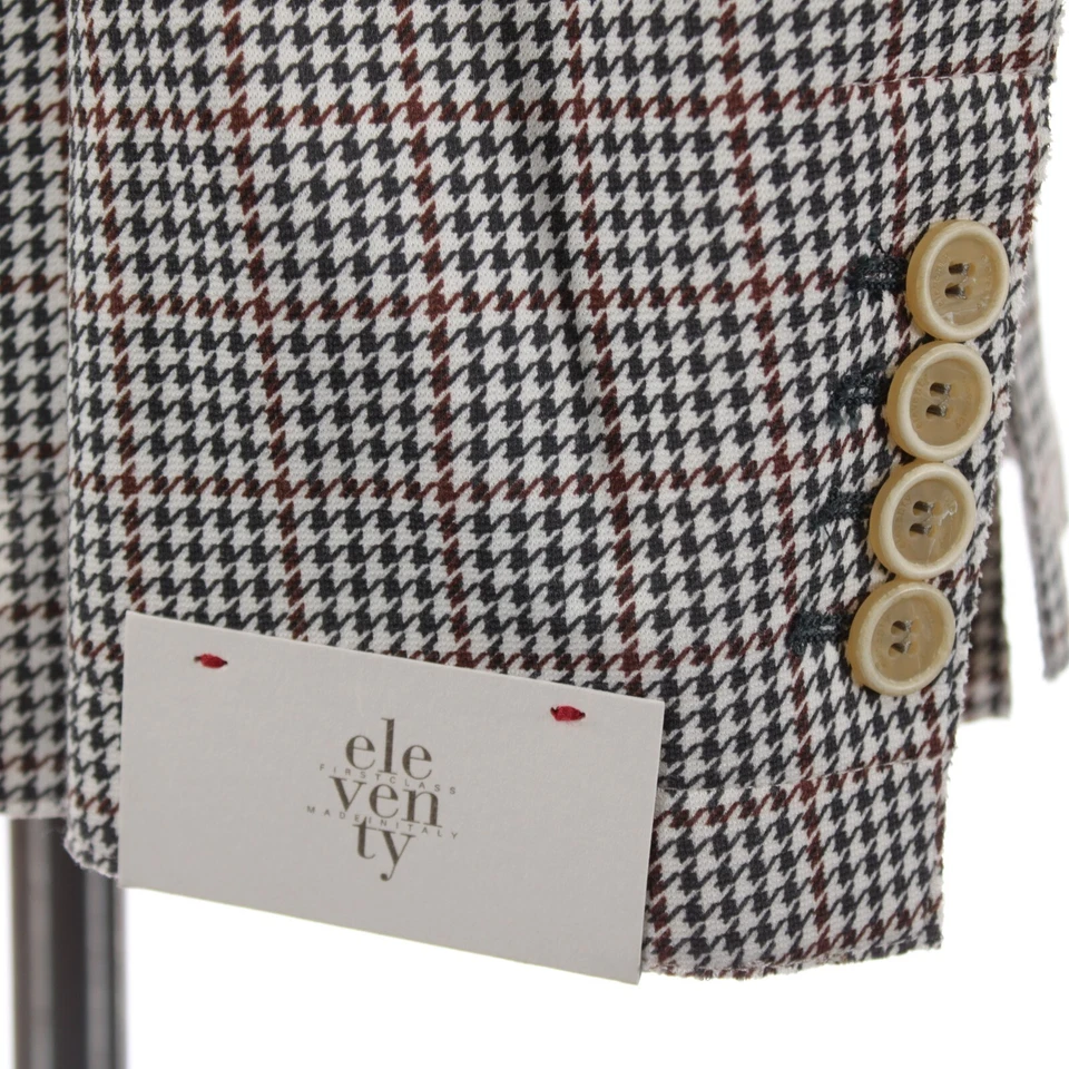 Eleventy Chaqueta Suave/Abrigo Deportivo Nuevo con Etiquetas Talla 50 (40R EE. UU.) en Blanco, Rojo y Azul Foto 3 de 4