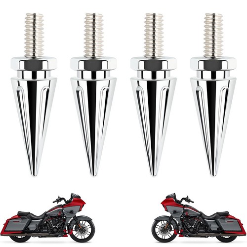 Windshield Spike Bolts Bolts Chrome Fit Harley Road Glide FLTRX FLTRU 2015-Up - Picture 2 of 10