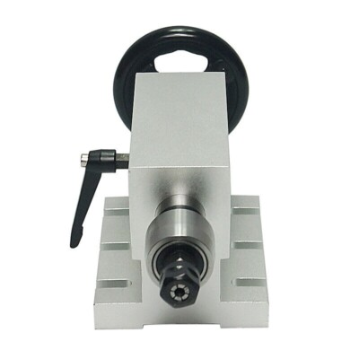 CNC Tailstock 65MM Center Height with Chuck Rotary Axis 4th Axis 3D CNC Router