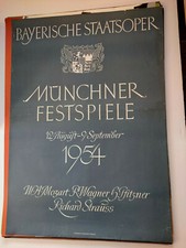 Plakat Münchner Festspiele 1954 Bayer. Staatsoper Mozart Wagner Pfitzner A0 TOP!