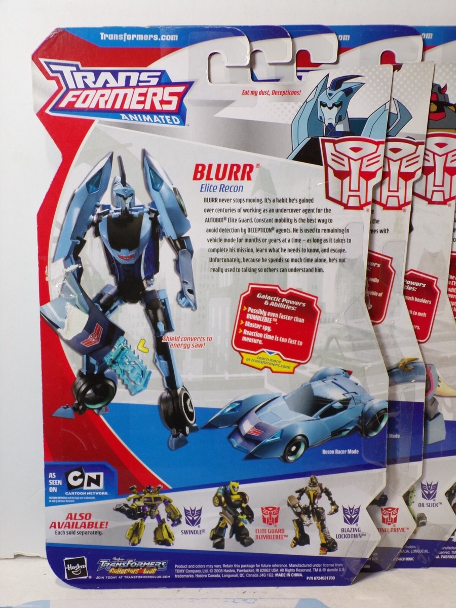 Transformers Animated 2008 Hasbro Toy Package CARD Set - Lot of 9