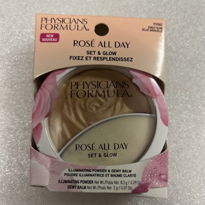 Physicians Formula Rosé All Day Set & Glow Illuminating Powder, Sunlt Glow