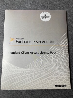 Microsoft Exchange Server 2010 Standard   Erweiterungslizenz für 5 Benutzer