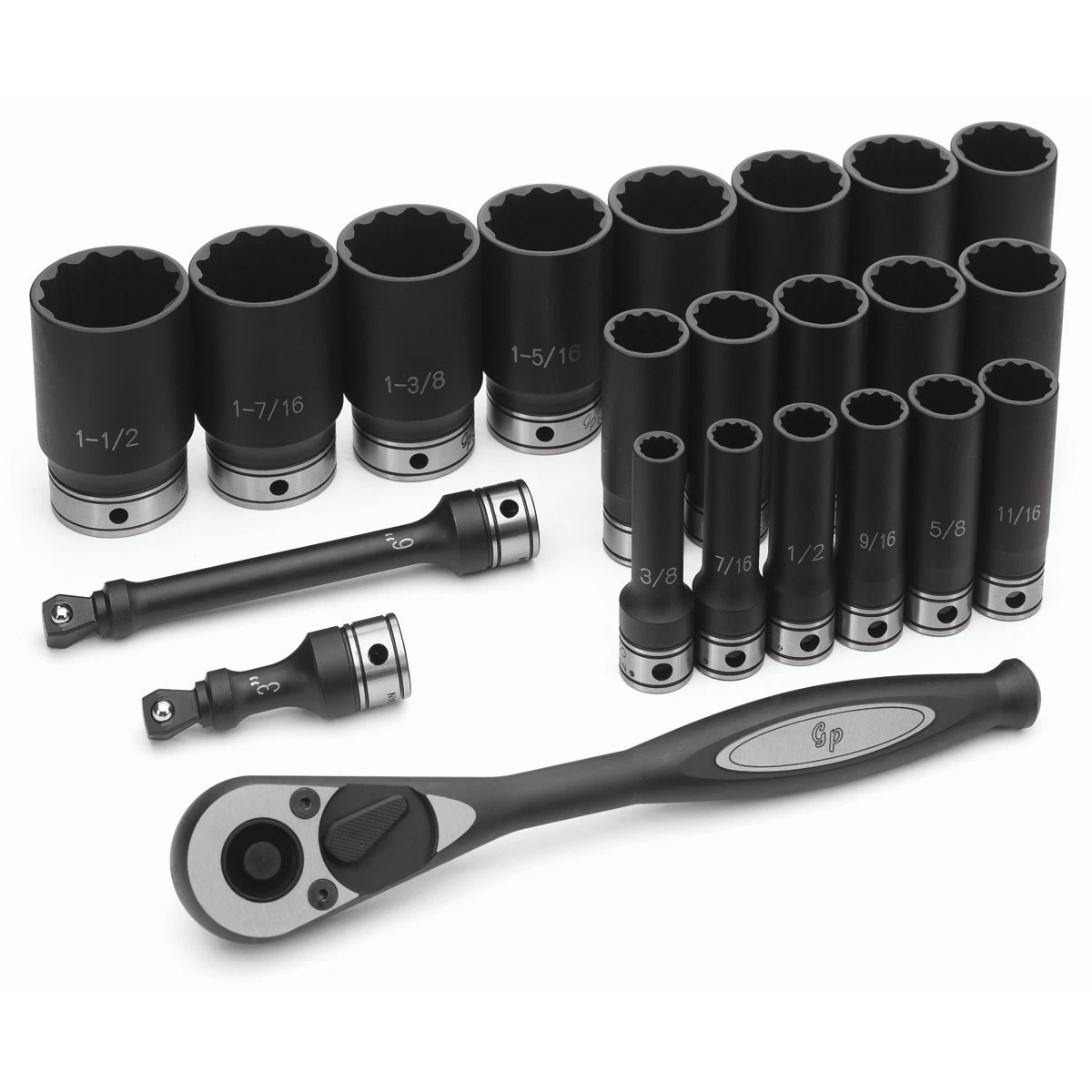 Grey pneumatic socket set deals