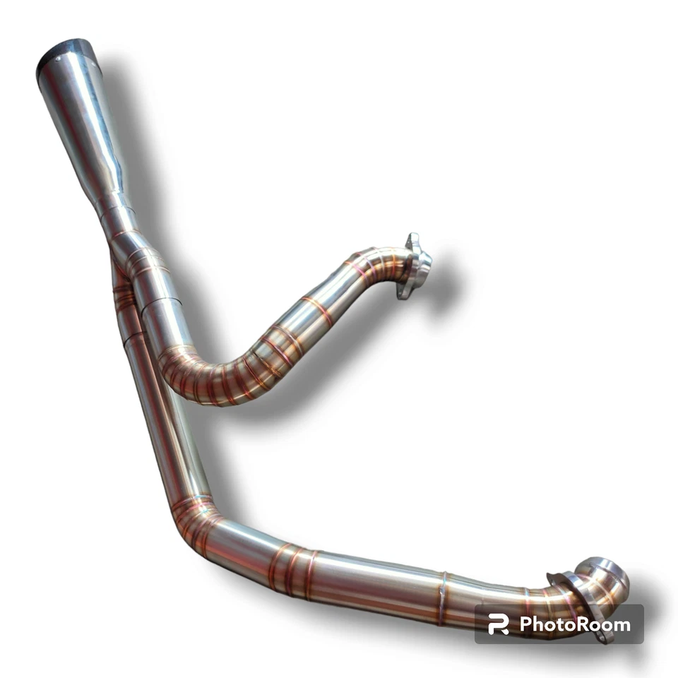 Escape personalizado para Harley Davidson Electra Glide 1999-2016 sistema completo 2 en 1 Foto 3 de 4