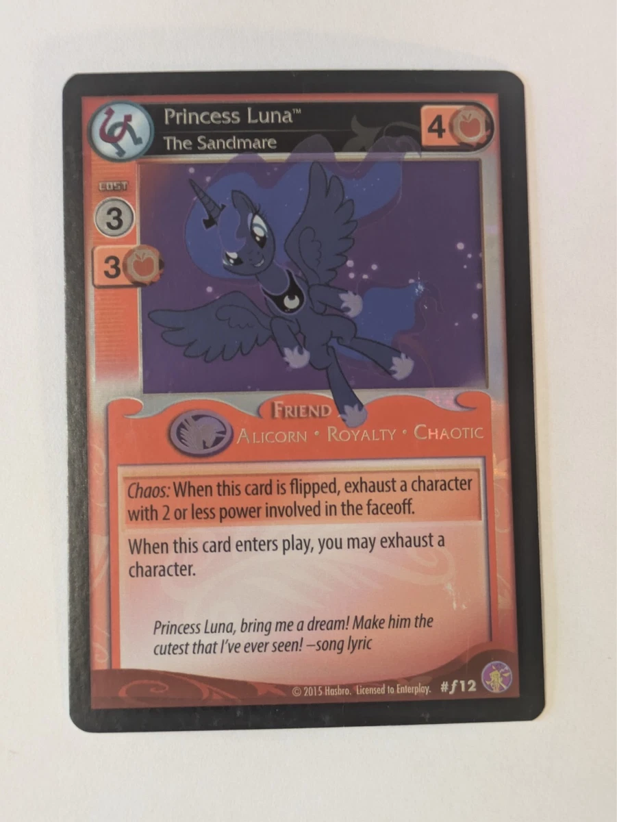 princess luna mtg card My Little Pony Series 1 Princess Luna G2 Gold Foil Trading Card Holo N   TvMovieCards.com