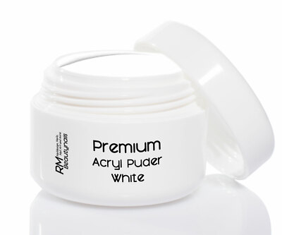 35g Acryl Puder Pulver Weiß weiss Acrylpuder French Modellage Nageldesign Nails