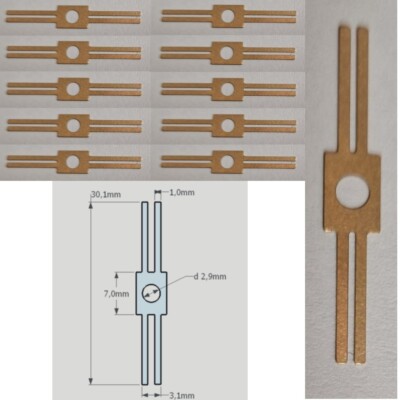10x Radschleifer Stromabnehmer  Achsschleifer für Waggonbeleuchtung Spur N/TT