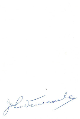 John Newcombe Autogramm signed 10x15 cm Karteikarte
